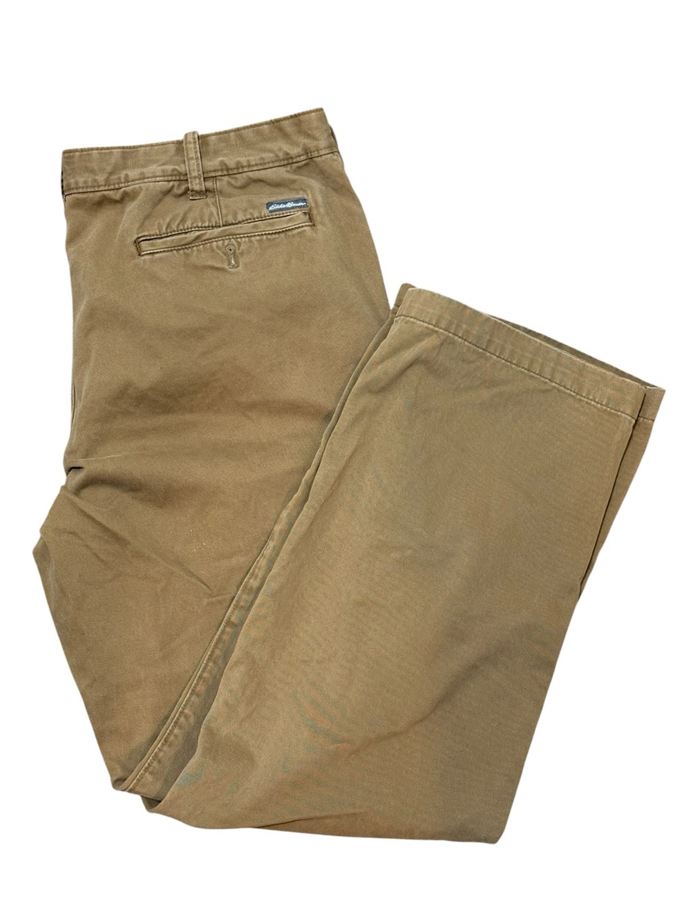 Eddie Bauer men’s 38x32 classic fit chino pants brown 100% cotton khaki